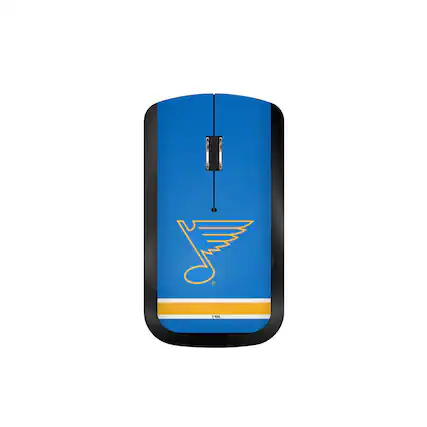 Front. Keyscaper - St. Louis Blues Stripe Wireless Mouse - Multicolor.