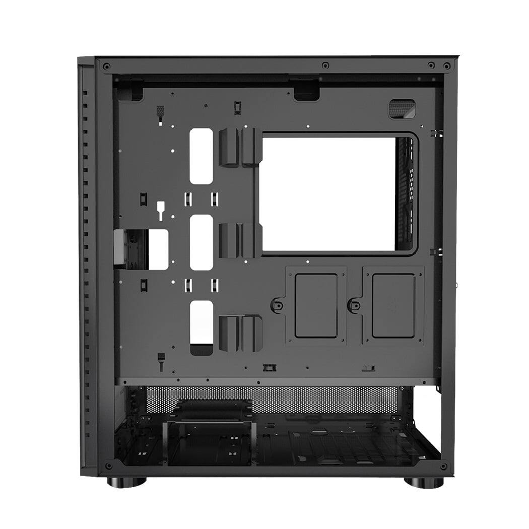 Back. PCCOOLER - MASTER IE200S MESH BK EATX Tempered Glass Mesh Gaming Computer Case - Black.