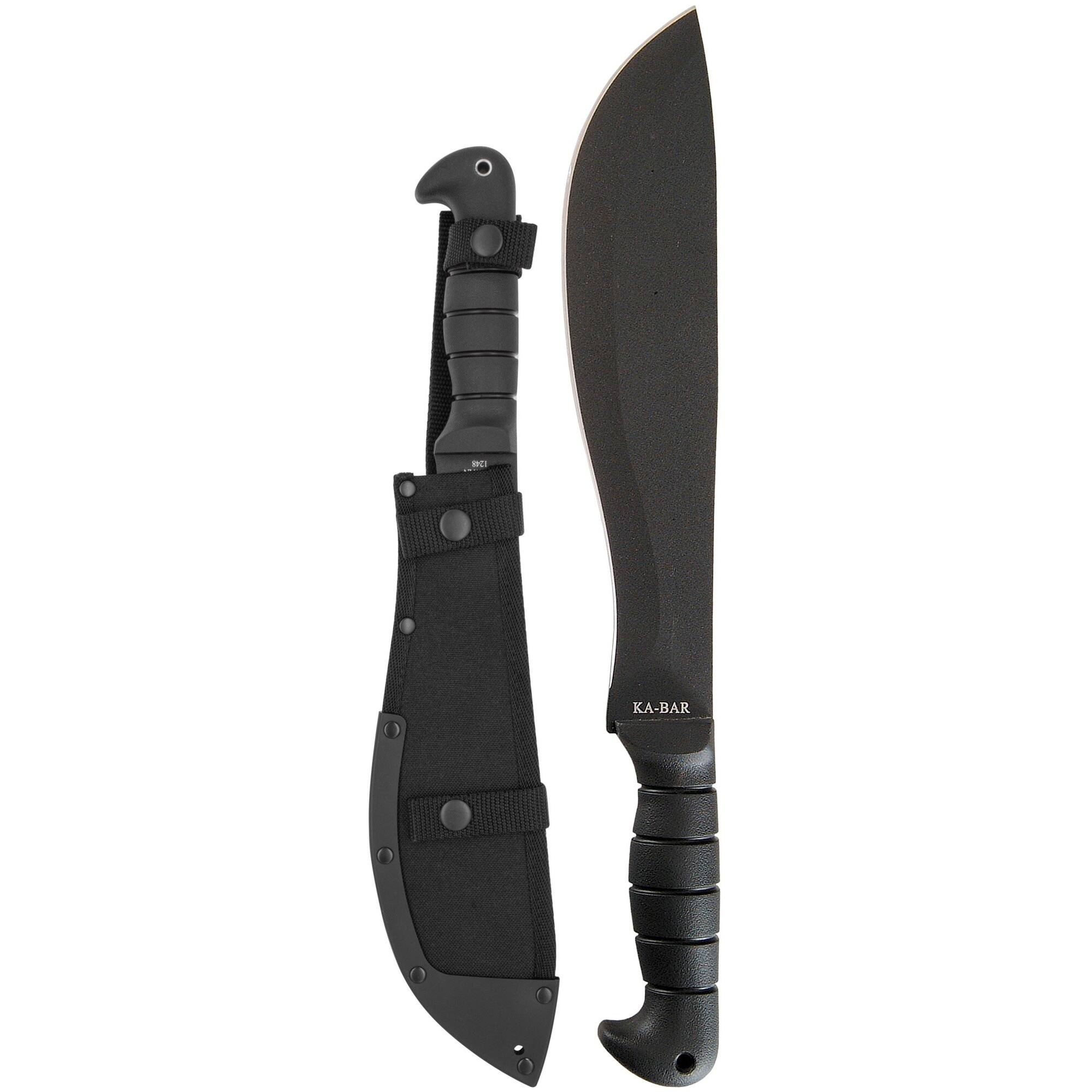 Alt View 1. KA-BAR - KA-BAR 16.5" Fixed Blade Cutlass Machete w/ Sheath - Black - Black.