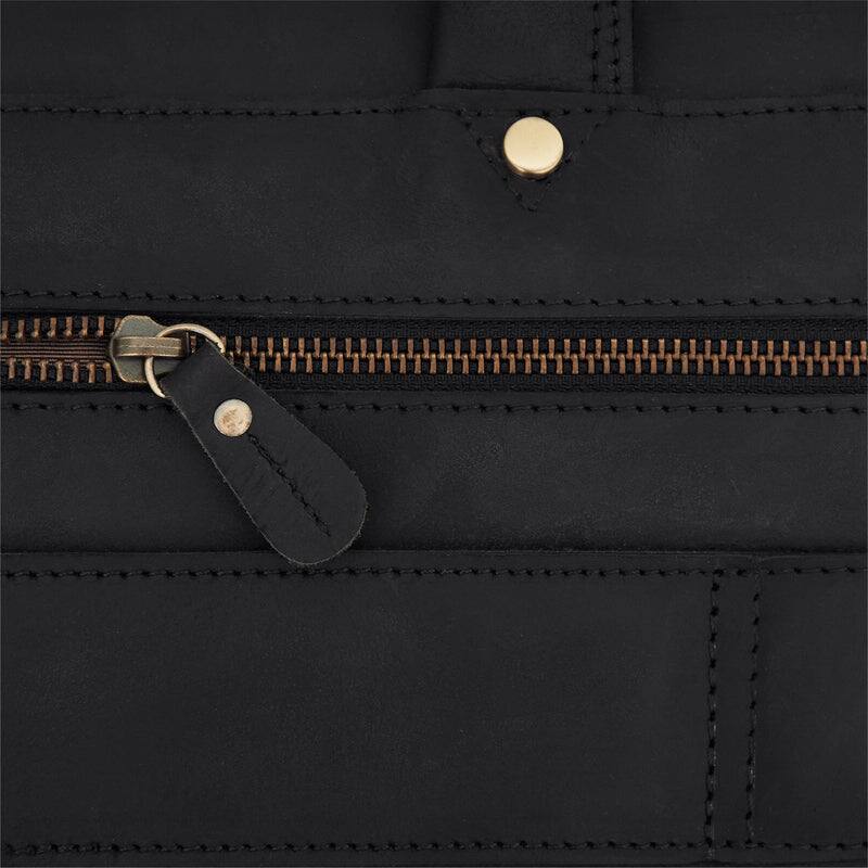 Alt View 10. Luxorro - Leather Briefcase for men. Fits 17" Laptops - Black.
