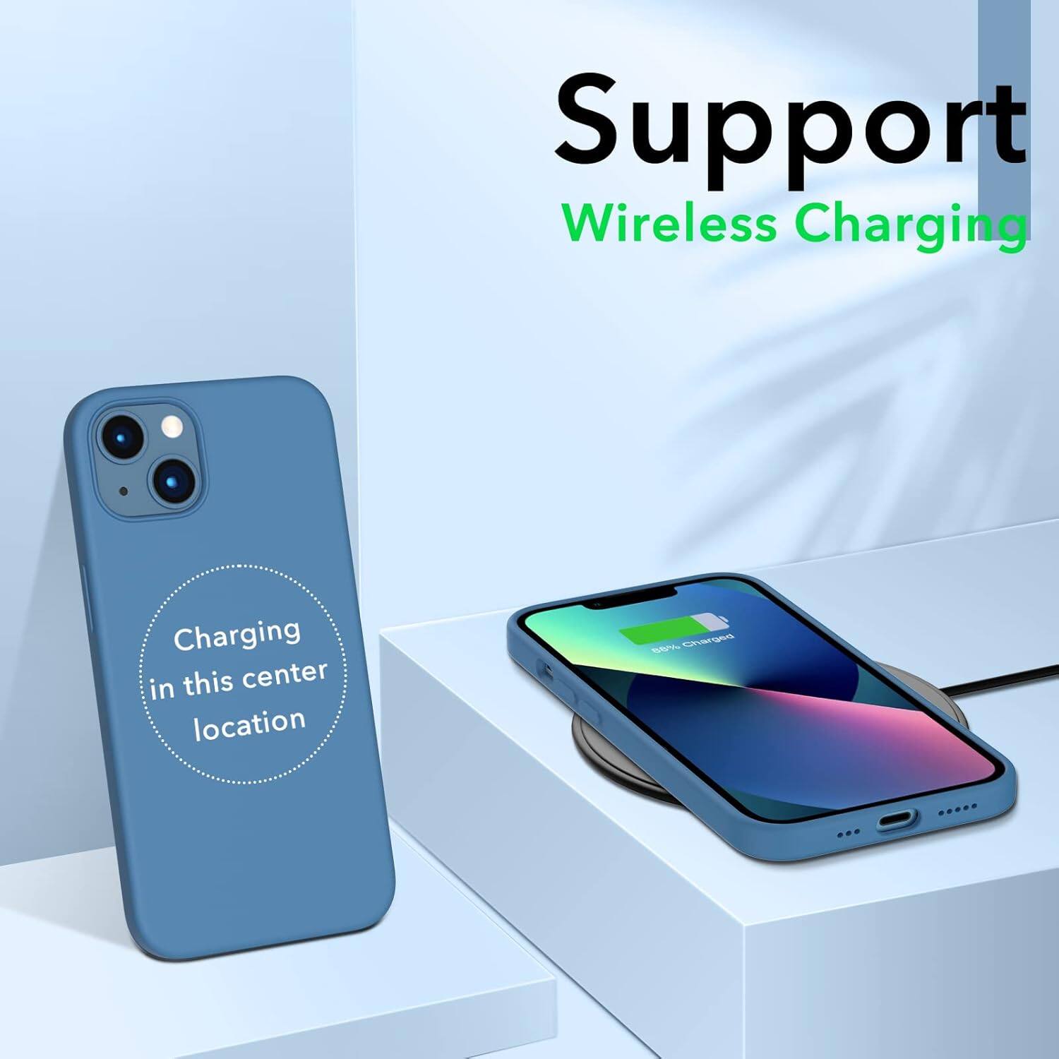 Support Wireless Charging Charging in this center location