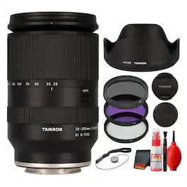 Tamron - 28–200mm f/2.8–5.6 Di III RXD Lens (Sony E) Bundle