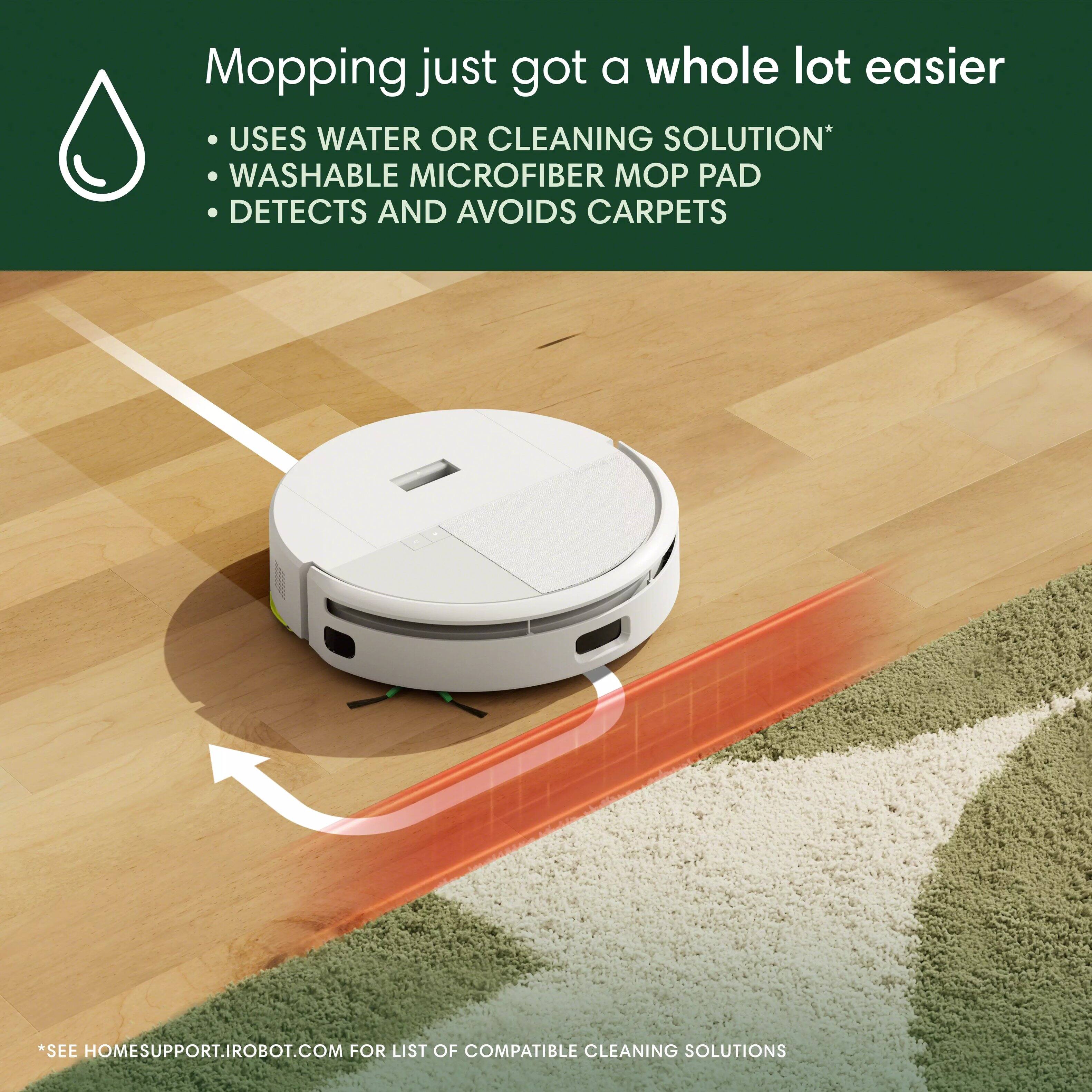 iRobot Roomba 208 DustCompactor Combo Robot Vacuum & Mop White