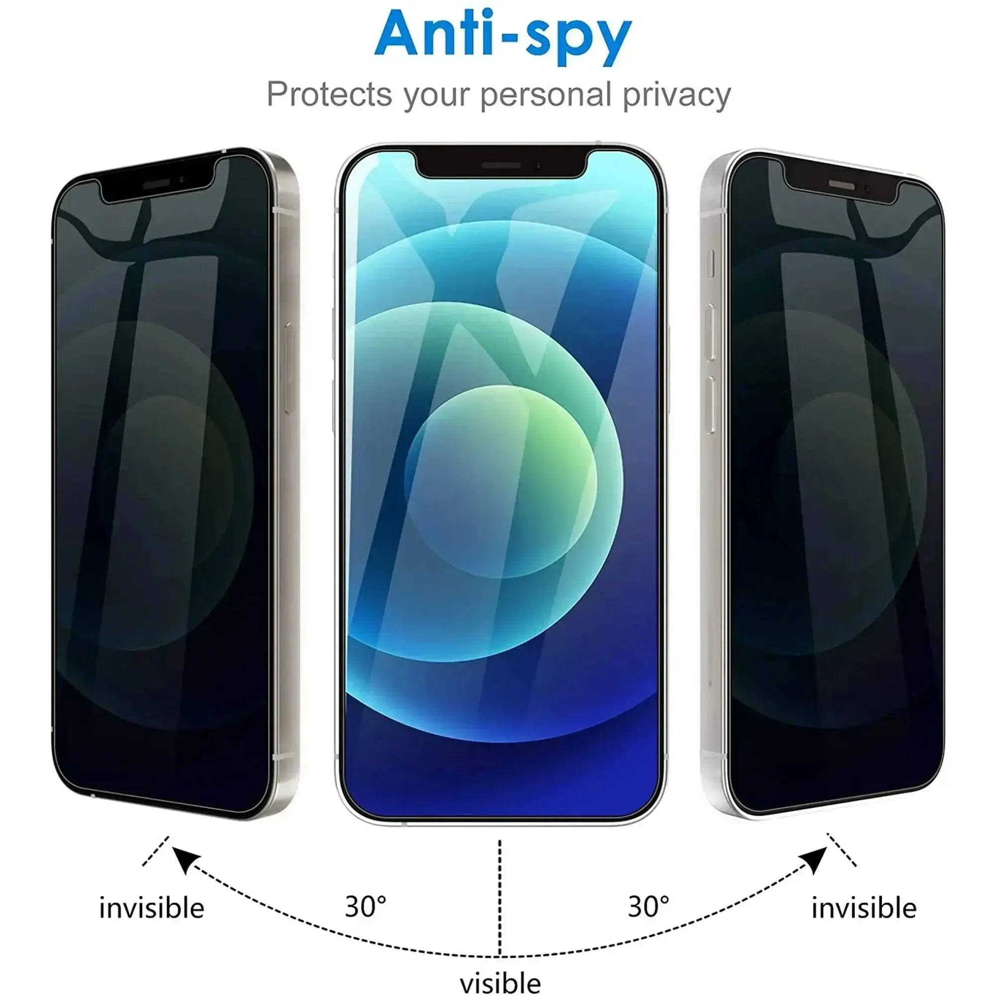Anti-spy  
Protects your personal privacy  

invisible  
30°  
30°  
invisible  
visible