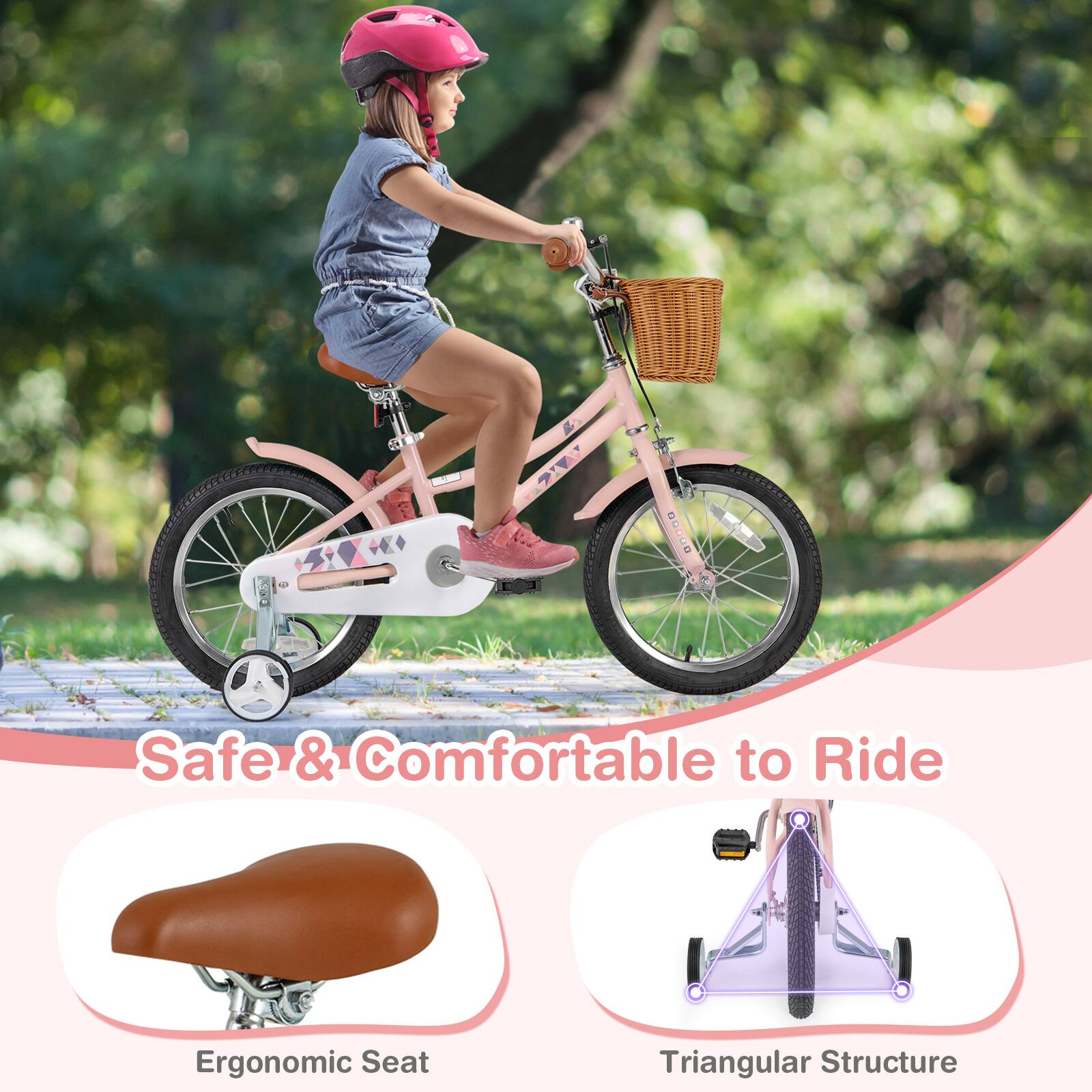 Safe & Comfortable to Ride

Ergonomic Seat

Triangular Structure
