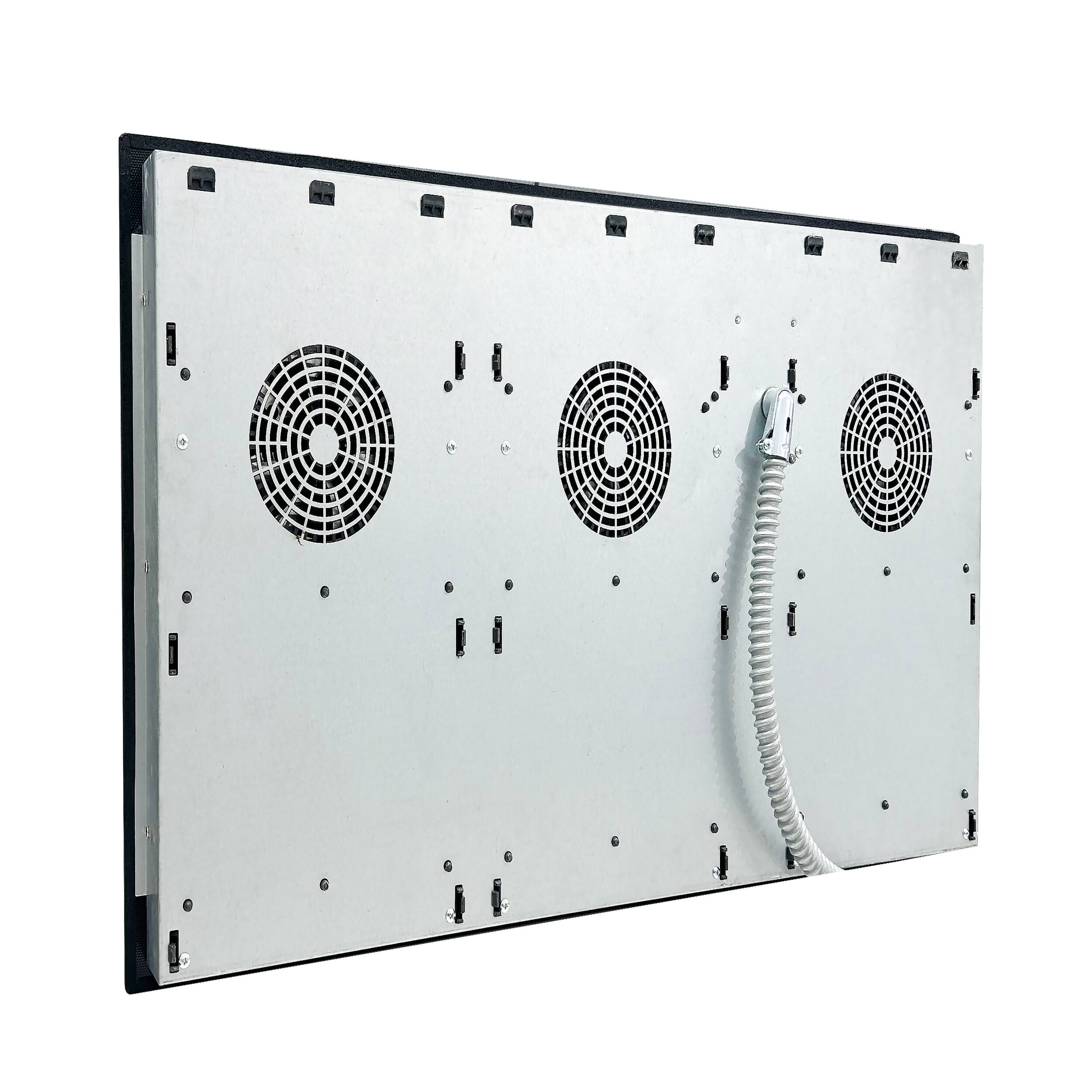 Alt View 1. Forno Appliances - Parco 36" Built-In Electric Induction with 5 burners - Black.