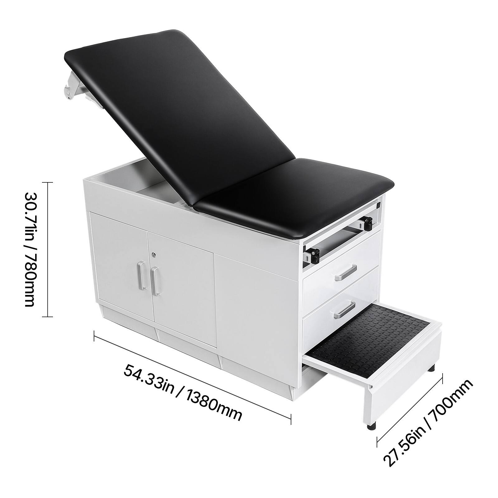30.71in / 780mm  
54.33in / 1380mm  
27.56in / 700mm
