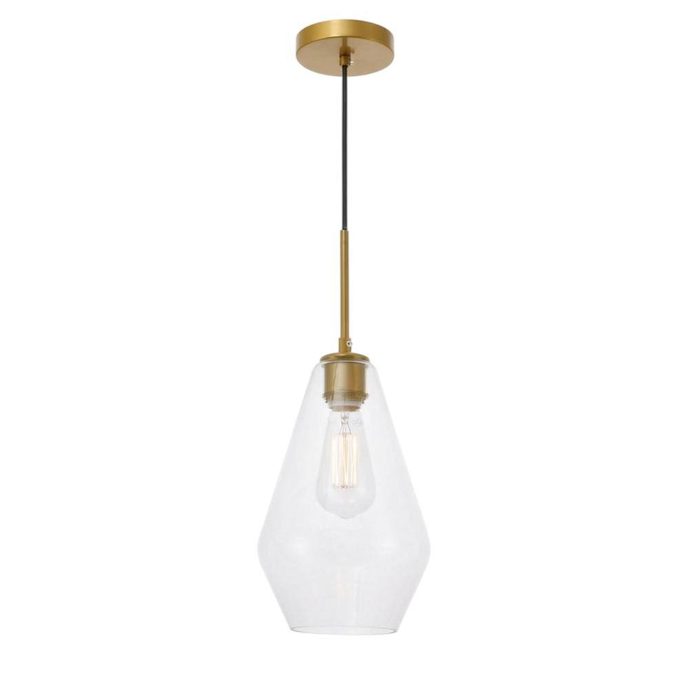 Brass And Clear Glass