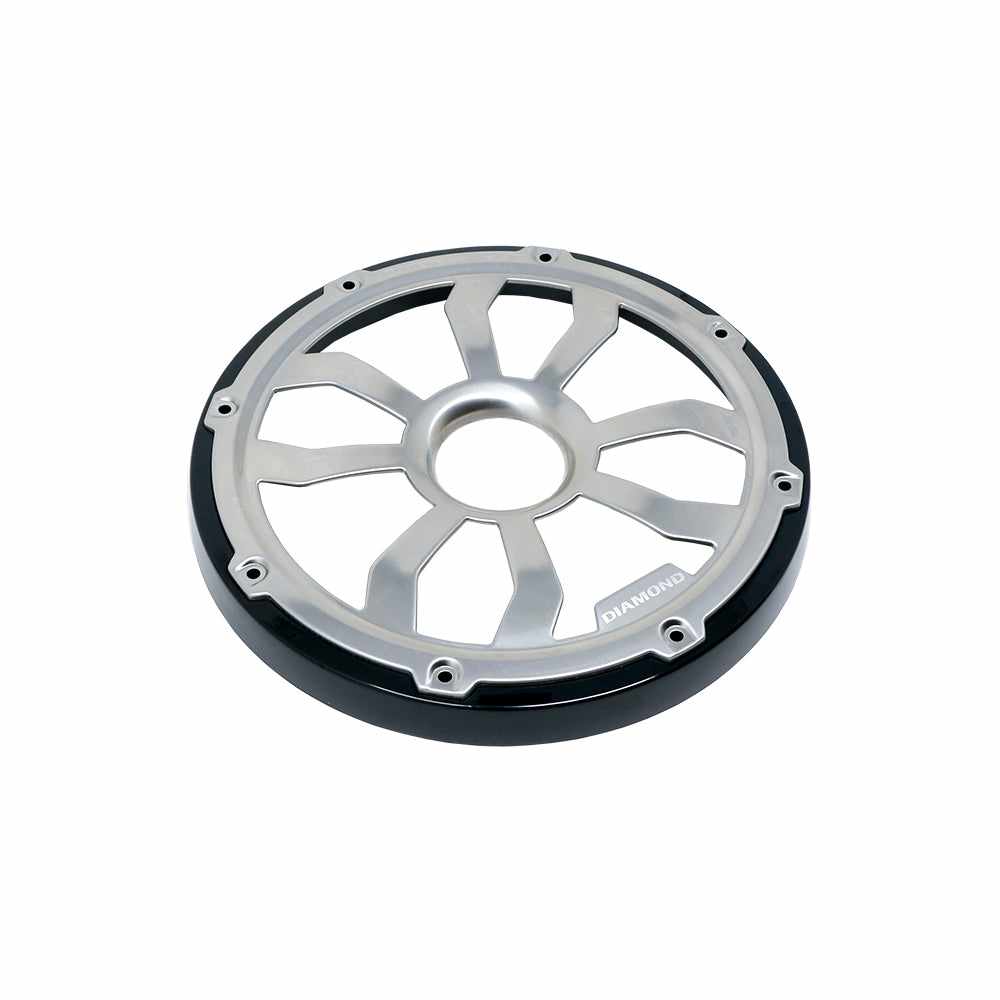 Alt View 10. Diamond Audio - Diamond Audio HXM8FGB Motorsport 8" Flush Mount Speaker Grills, Pair, Black/Stainless - Black/Gray.