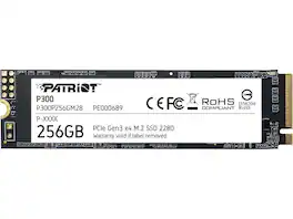 Patriot - P300 M.2 2280 256GB PCIe Gen3 x4, NVMe 1.3 Internal Solid State Drive (SSD) P300P256GM28