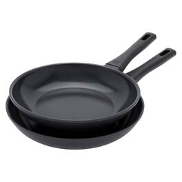 ZWILLING - Madura Plus Ceramic 2-pc Aluminum Ceramic Nonstick Fry Pan Set - Black
