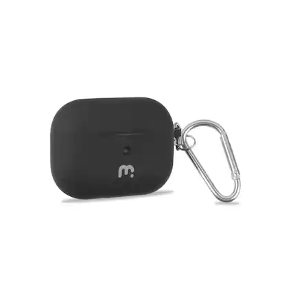 Front. Mybat Pro - MyBat Pro Protective Case for Apple AirPods Pro with Wireless Charging Case - Black - Black.