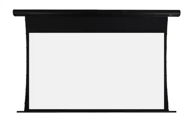 Front. Elite Screens - Elite Screens 110" Saker Tab-Tension AcousticPro UHD Projector Screen - Black.