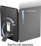 Front Standard. ZeroChroma - Folio Slide Case for Apple® iPad® Air - Gray/Black.