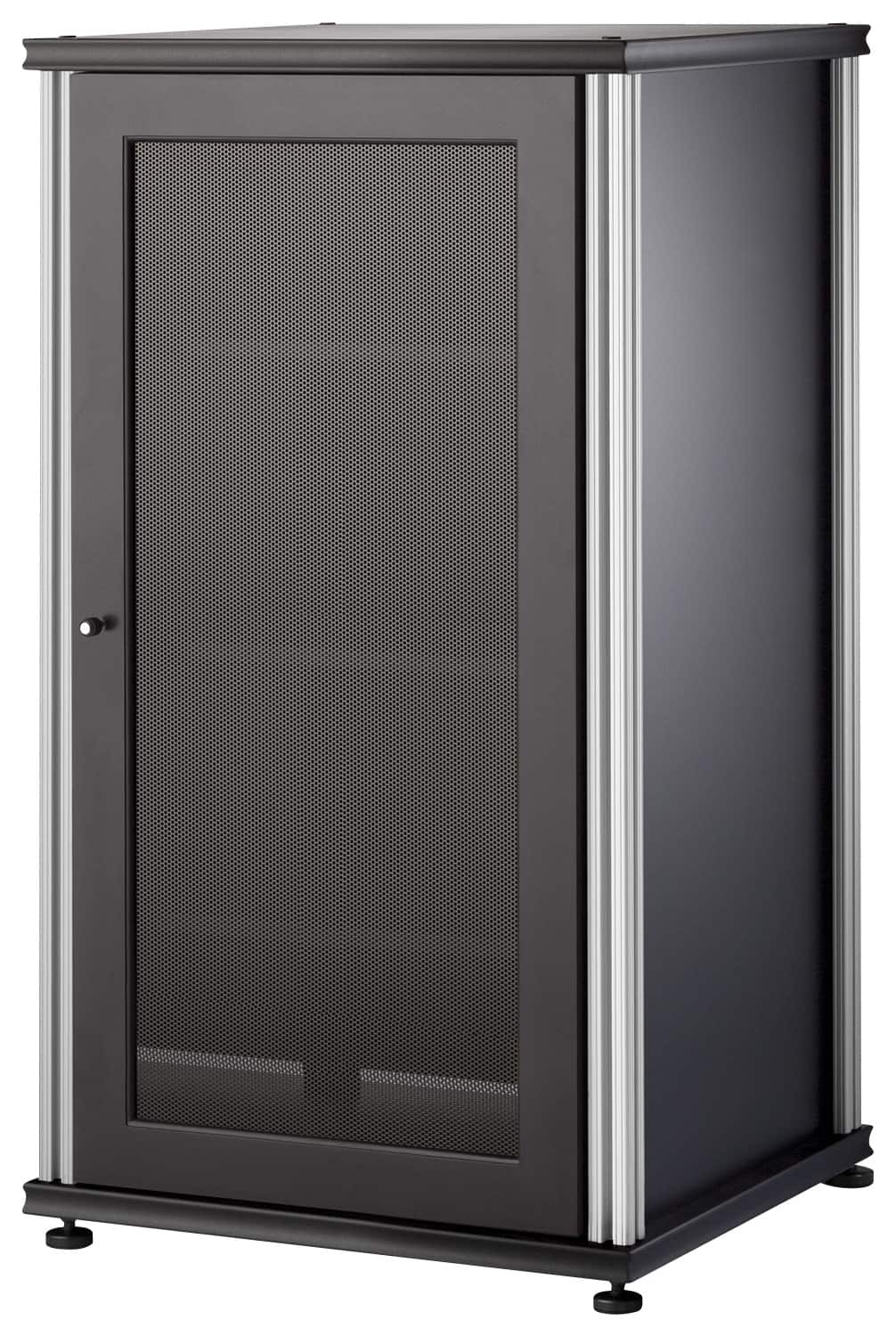 Salamander Designs - Synergy 402 A/V Cabinet for Flat-Panel TVs Up to 24" - Black - Larger Front