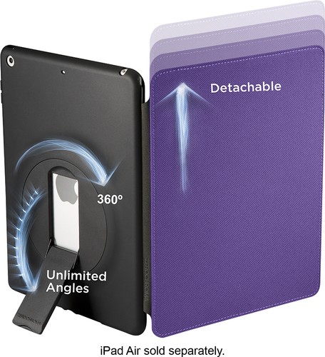  ZeroChroma - Folio Slide Case for Apple® iPad® Air - Purple/Black
