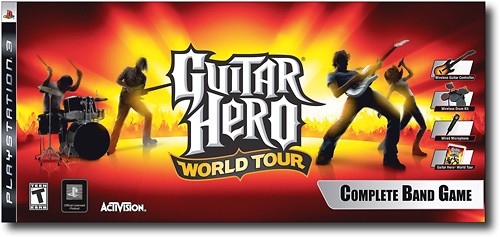 Activision Guitar Hero: World Tour - Complete Band Game, PS3 PlayStation 3  ENG,ESP vídeo - Juego (PS3, PlayStation 3, Música, Modo multijugador, T  (Teen)) : : Videojuegos