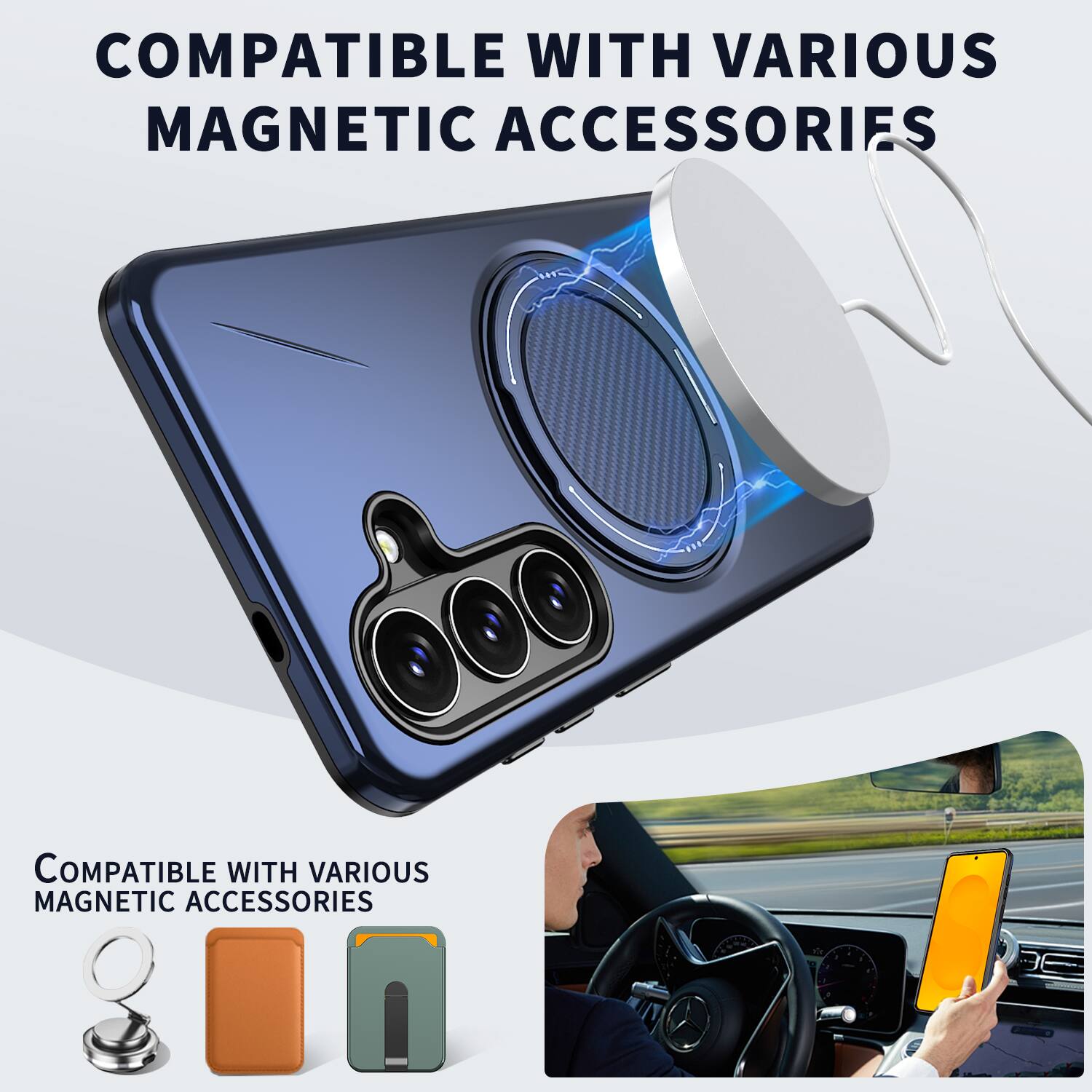 COMPATIBLE WITH VARIOUS MAGNETIC ACCESSORIES