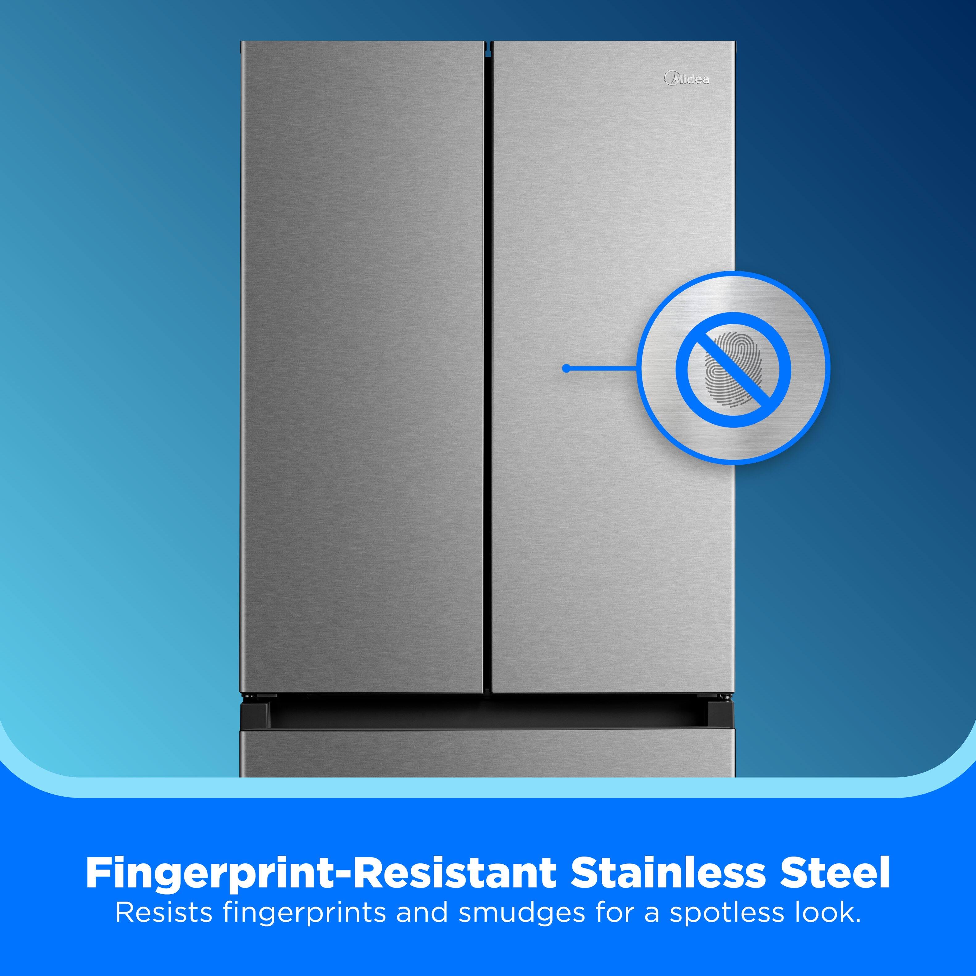 Fingerprint-Resistant Stainless Steel  
Resists fingerprints and smudges for a spotless look.