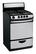 Front. GE - 24" Freestanding Gas Range - Stainless Steel.