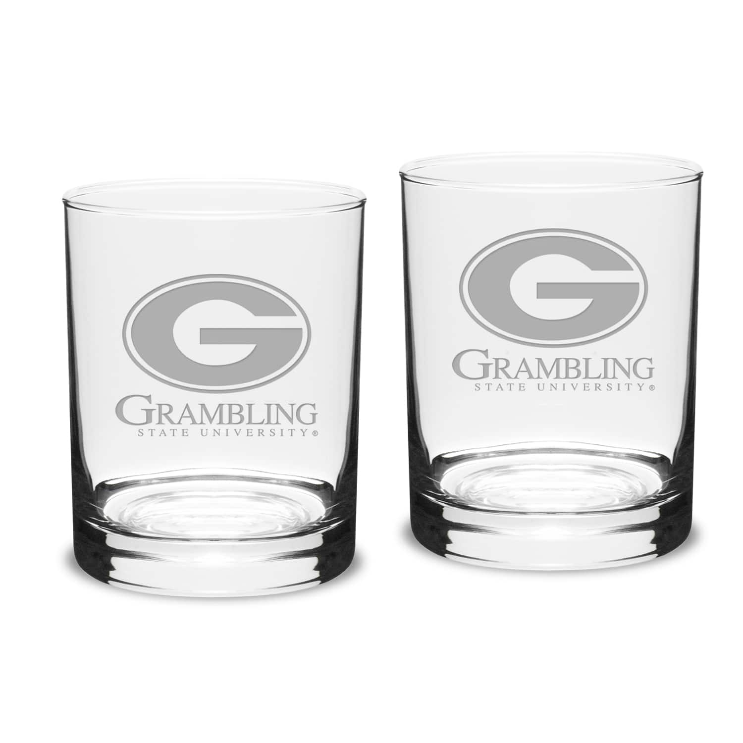 Jardine - Grambling Tigers 14oz. 2-Piece Classic Double Old-Fashioned Glass Set - Multicolor