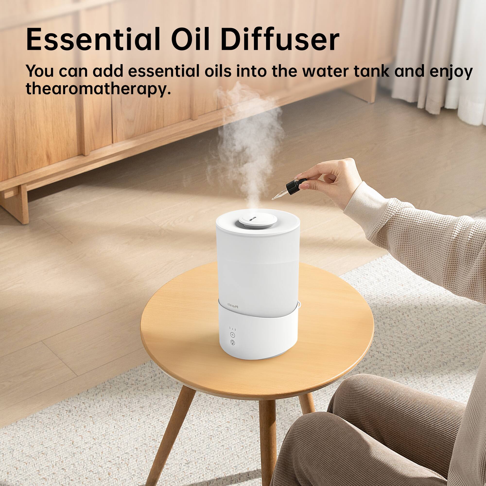 Essential Oil Diffuser

You can add essential oils into the water tank and enjoy aromatherapy.