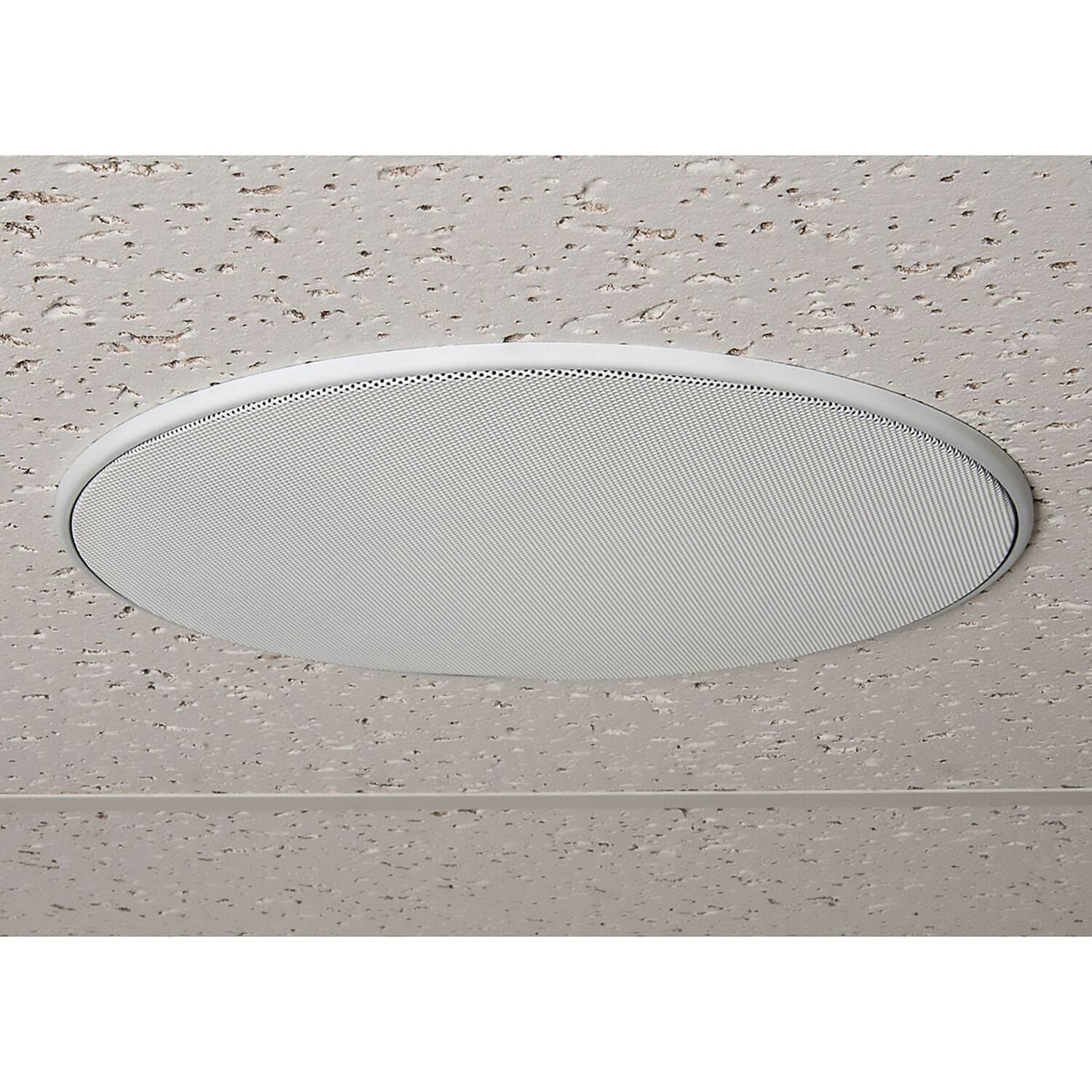 Back. Dayton Audio - Contractor Series CS625C 6.5" 35W RMS 2-Way In-Ceiling Speaker Pair, Polypropylene Woofer, Silk Dome Tweeter, 8 Ohm - White.