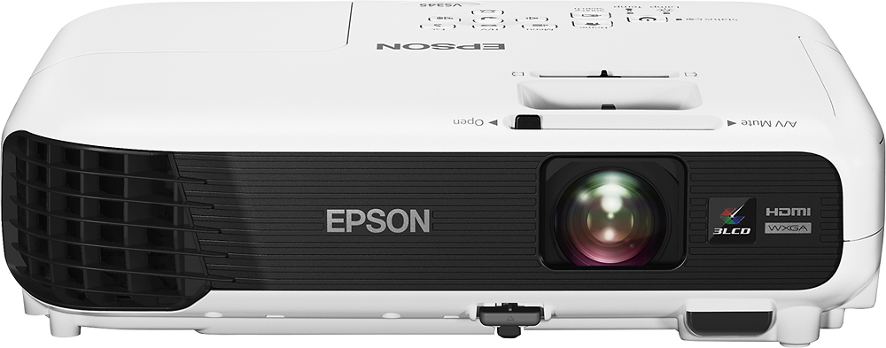 Best Buy: Epson VS345 WXGA 3LCD Projector White/Black VS345 