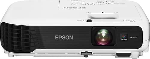 Epson - VS240 SVGA 3LCD Projector - White/Black - Larger Front
