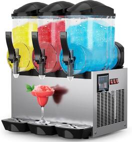 Mirfee - Commercial 36L Margarita & Slushy Maker 1050W 110V - Silver