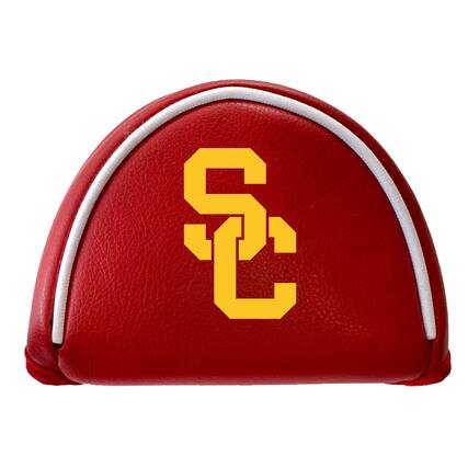 Front. Team Golf - USC Trojans Mallet Putter Cover - Multicolor.