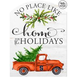 Jardine - Syracuse Orange 16'' x 22'' Holiday Marquee Sign - White
