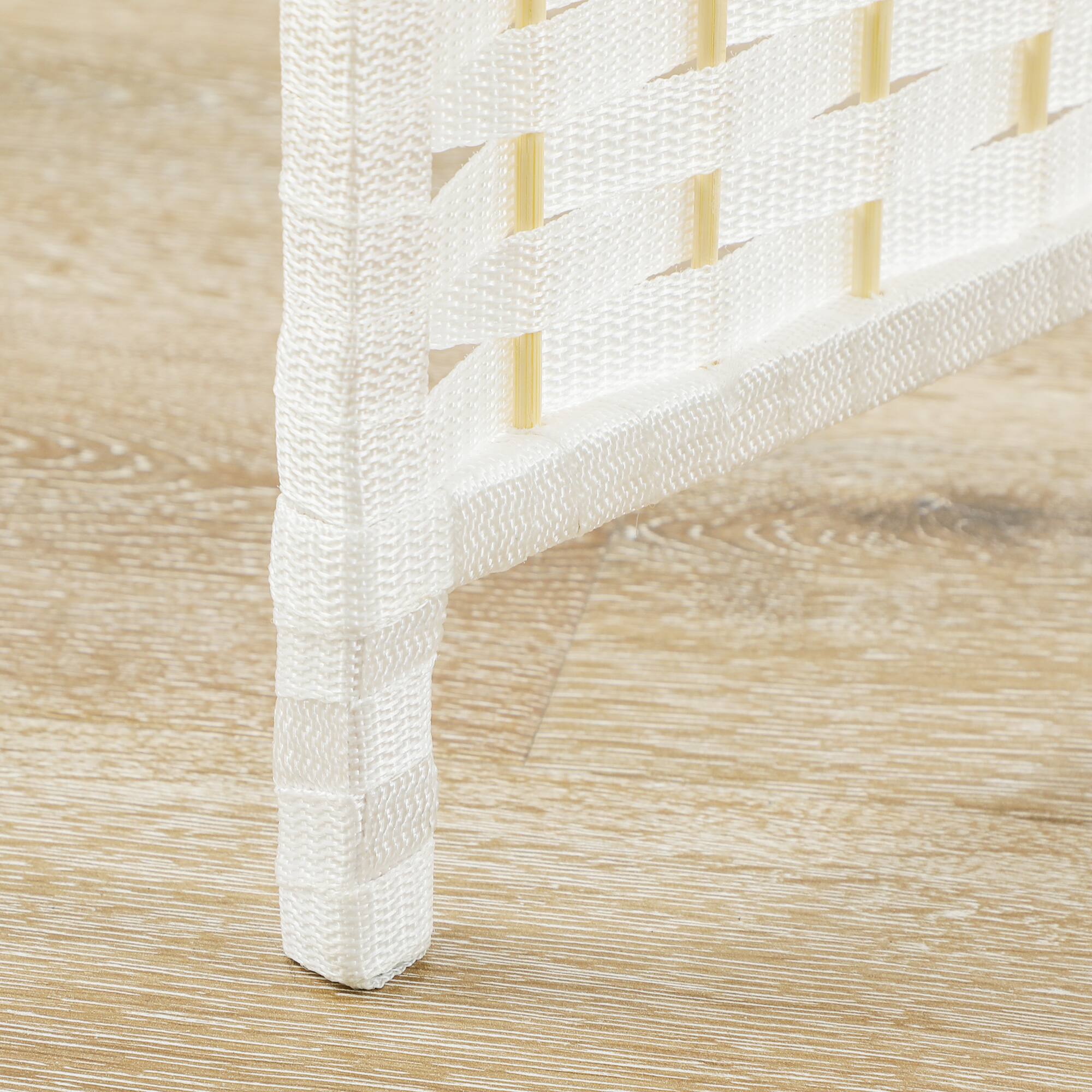 Alt View 8. Homcom - Room Divider, Folding Privacy Screen, Tall Freestanding Wall Partition for Home Office and Bedroom - White.