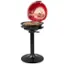 Alt View 1. Costway - Outdoor 1600W Electric BBQ Grill with Warming Rack, Temperature Control & Grease Collector Red - Red.
