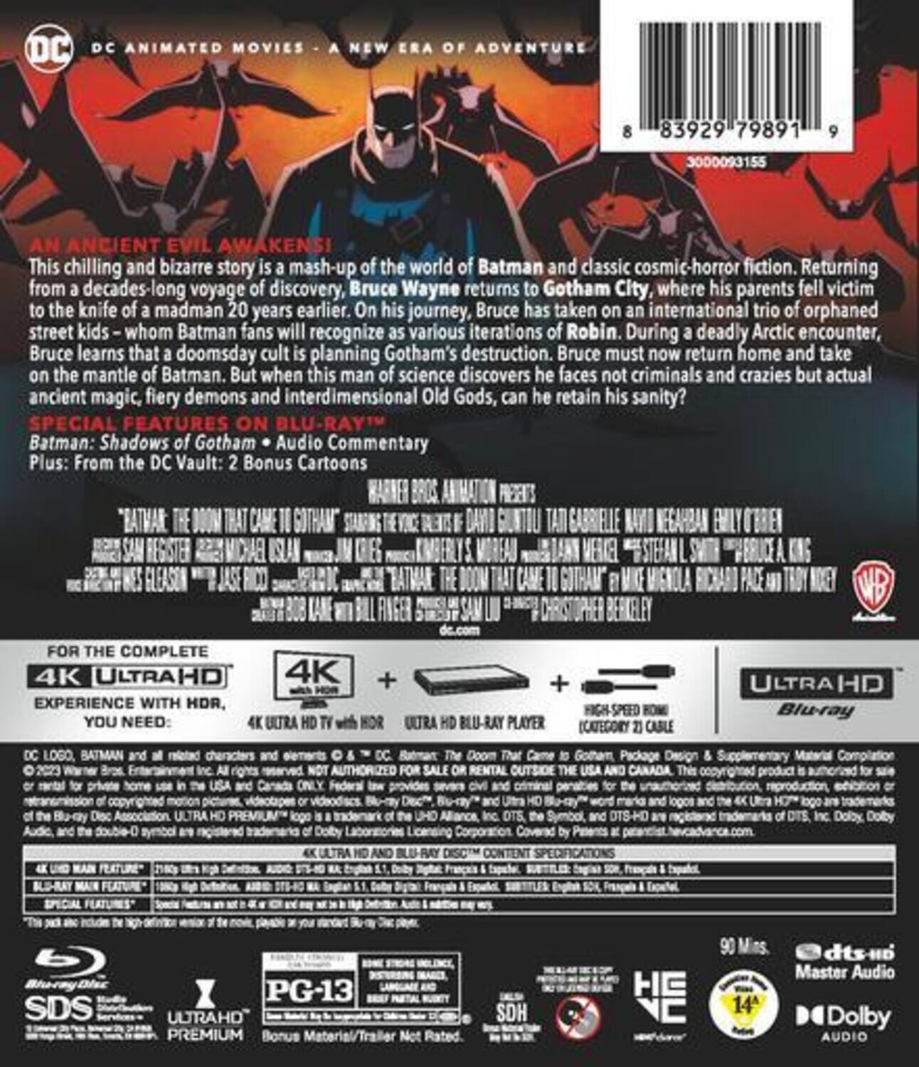 Alt View 1. Batman: The Doom That Came to Gotham   - 4K Blu-Ray.