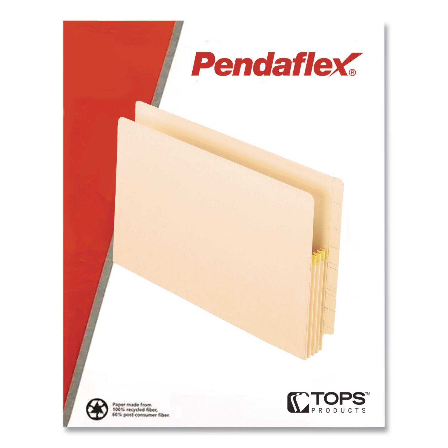 Pendaflex®

Paper made from 100% recycled fiber, 60% post-consumer fiber.

TOPS PRODUCTS