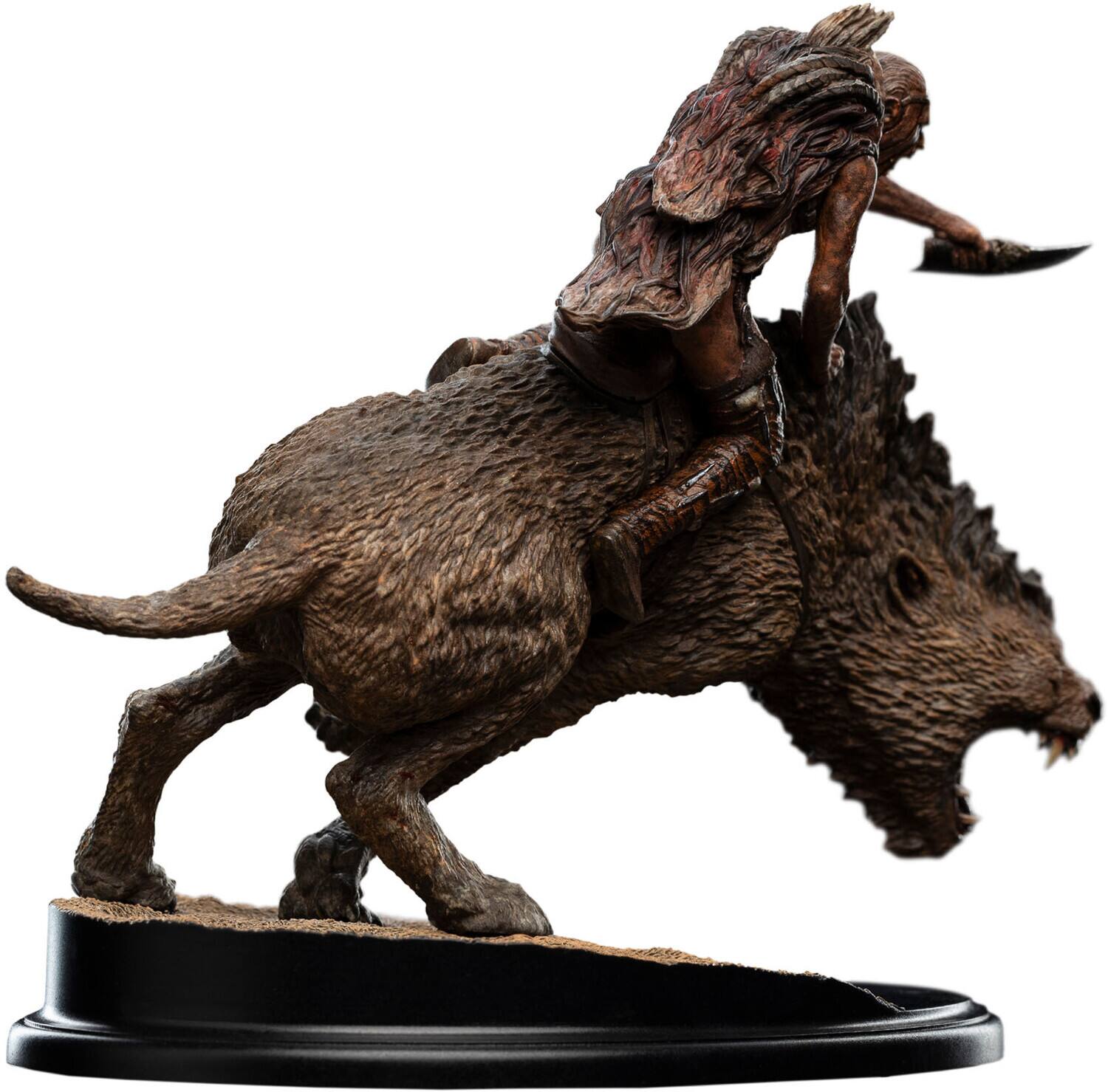 Alt View 2. Weta Workshop - Weta Workshop Polystone - The Lord of the Rings Trilogy - Sharku on Warg Miniature Statue   - COLLECTIBLES - Multicolor.