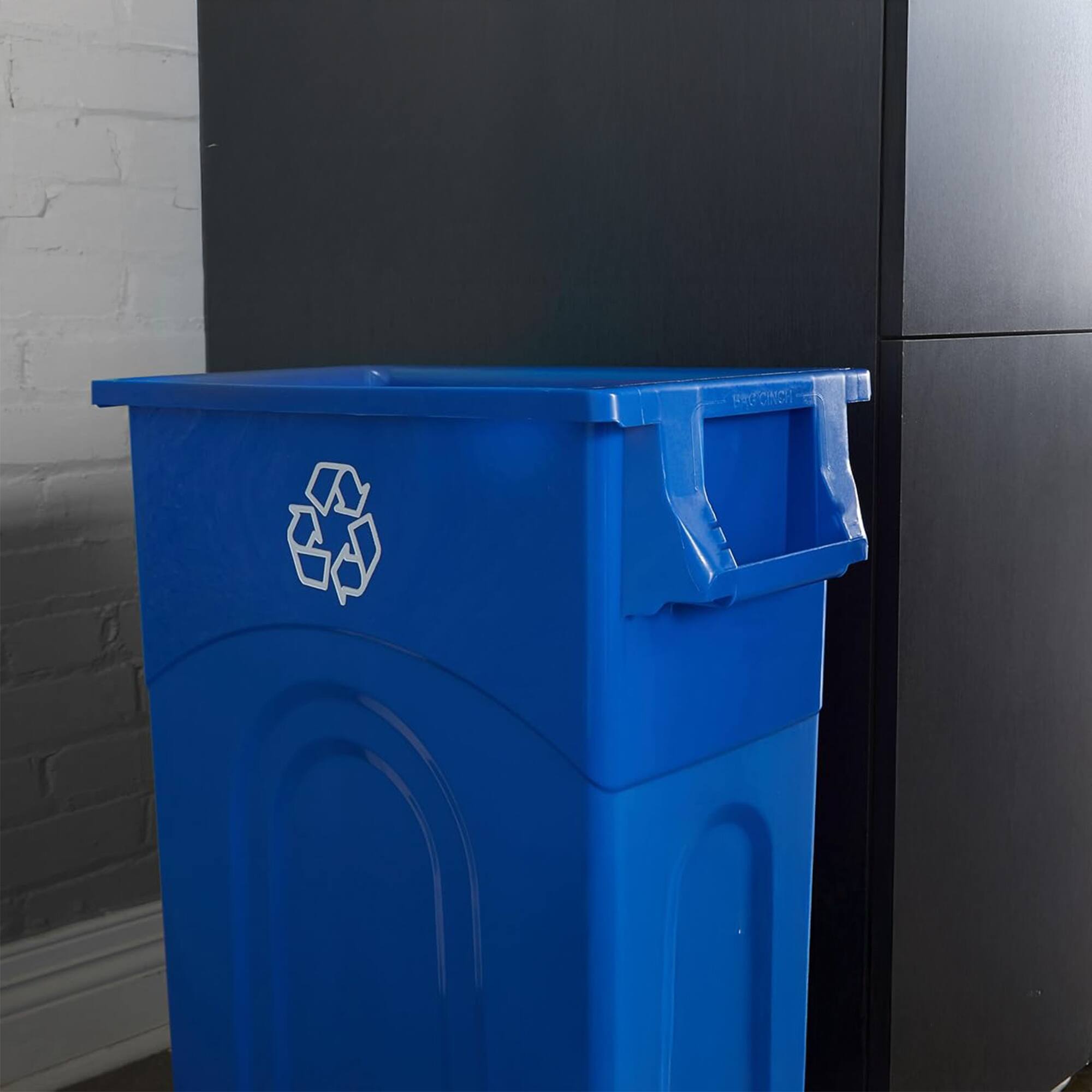 Alt View 4. United Solutions - United Solutions 2 Pack 23 Gal Kitchen Trash Can Garbage Bins, Highboy, Blue - Blue.
