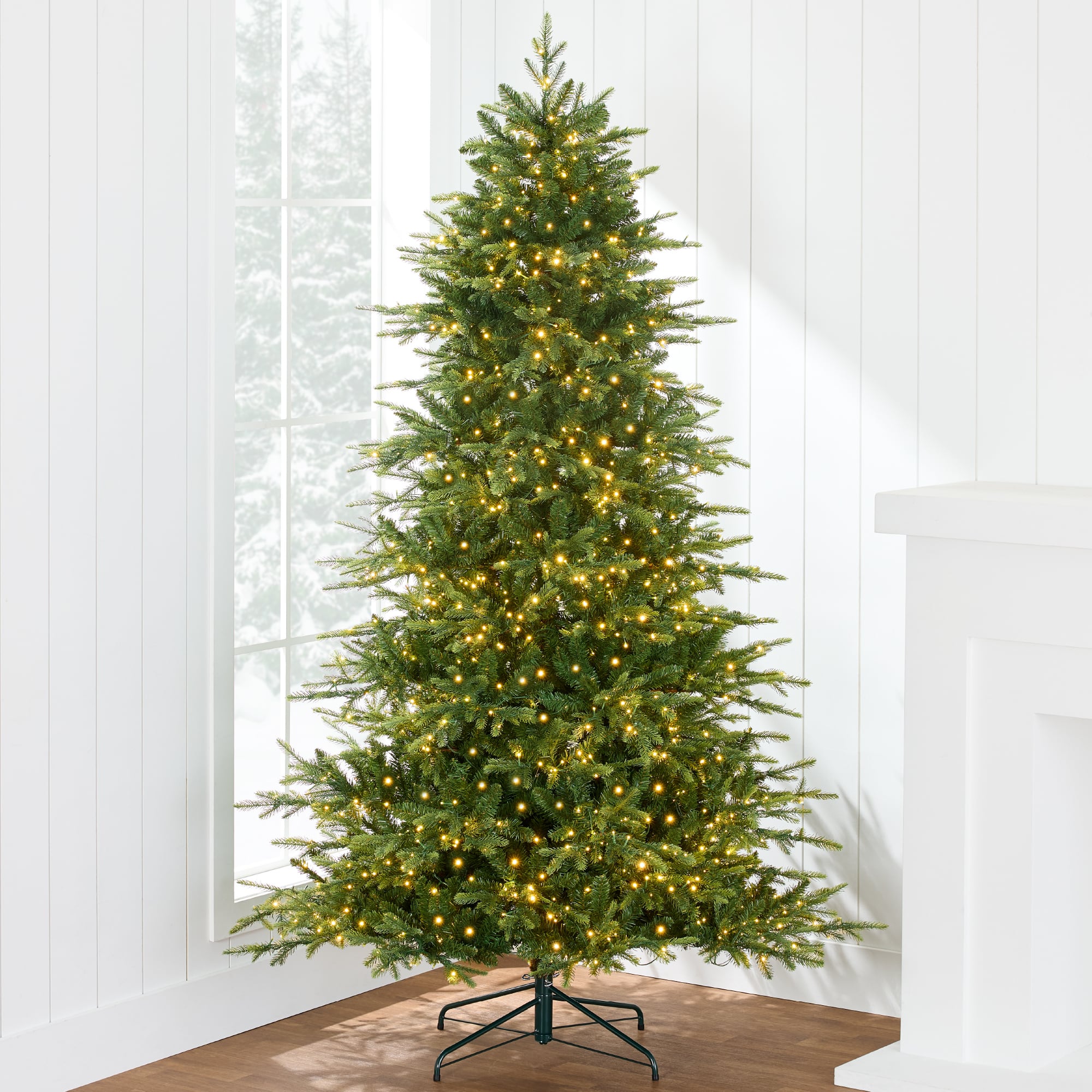 Best Choice Products - 7.5ft Pre-Lit Artificial Full Aspen Noble Fir Christmas Tree w/ 1,500 2-in-1 Twinkling Micro LEDs - Green