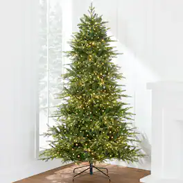 Best Choice Products - 7.5ft Pre-Lit Artificial Full Aspen Noble Fir Christmas Tree w/ 1,500 2-in-1 Twinkling Micro LEDs - Green