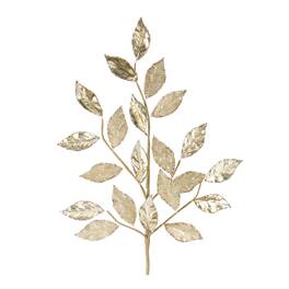 BreeBe - Glittered Leaf Spray (Set of 2) - Gold