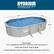 HYDRIUM SEMI-PERMANENT STEEL WALL POOL SET
The Year-Round Backyard Oasis
20 FT. 12 FT. 48 IN.
Bestway HYDRIUM
DISCLAIMER: FULL ASSEMBLED SIZE WITH VERTICAL LEGS EXTENDED IS 20 FT. 3 IN. X 15 FT. 10 IN. X 48 IN.
PLEASE ENSURE THERE'S ADEQUATE SPACE AROUND YOUR POOL.