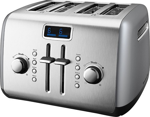 Best Buy: KitchenAid 2-Slice Wide-Slot Toaster with Motorized Lift Black  Kmt223ob