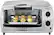 Alt View 1. Oster - 4-Slice Toaster Oven - Stainless-Steel.