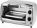 Left. Oster - 4-Slice Toaster Oven - Stainless-Steel.