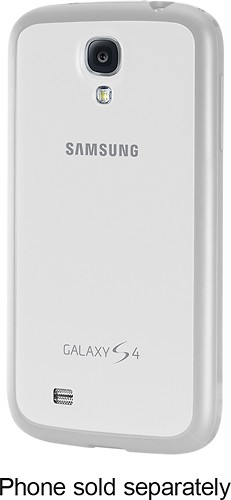  Samsung - Protective Cover + Case for Samsung Galaxy S 4 Mobile Phones - White
