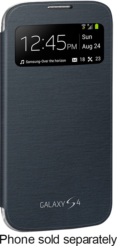 makkelijk te gebruiken Makkelijker maken vergroting Best Buy: S-View Flip-Cover Case for Samsung Galaxy S 4 Mobile Phones Black  Samsung GS4 S View Flip Cover Black
