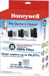 Honeywell HEPA Replacement Filter 2-pk HRF-R2 - White - Front_Zoom