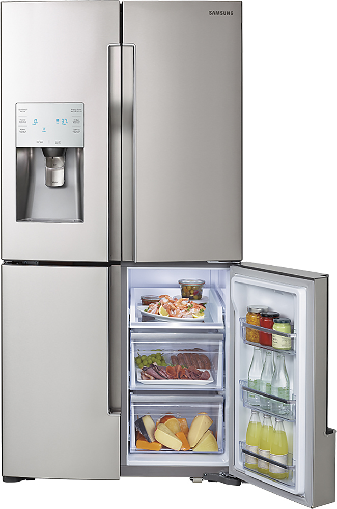 4 door refrigerator with convertible zone