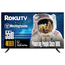 Westinghouse - 55-inch 4K UHD QLED Roku Smart TV with HDR10+, Dolby Vision, Wi-Fi, Alexa & Google Assistant